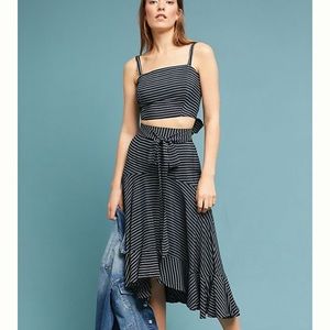 Faithfull the Brand Kamares Wrap Skirt Striped